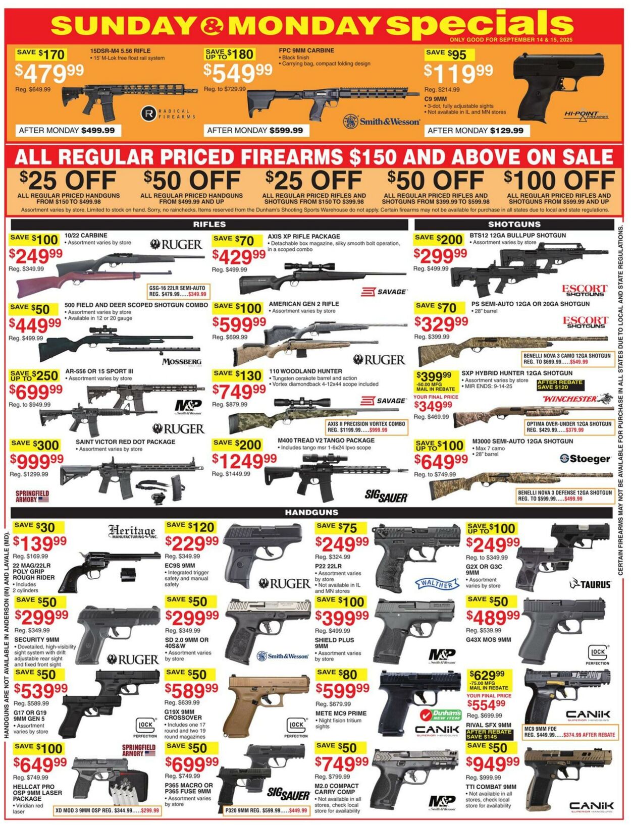 Weekly ad Dunham's 09/13/2025 - 09/18/2025