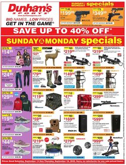 Weekly ad Dunham's 09/13/2025 - 09/18/2025