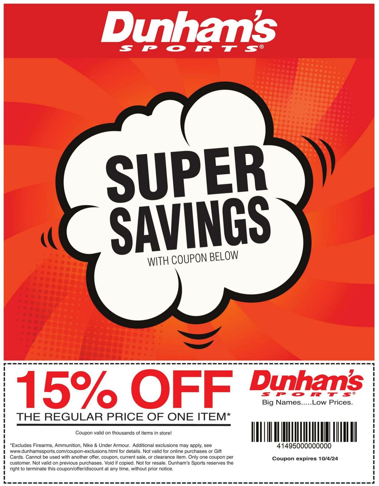 Weekly ad Dunham's 08/02/2024 - 08/02/2024