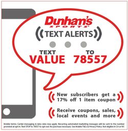 Weekly ad Dunham's 11/09/2023 - 12/06/2023