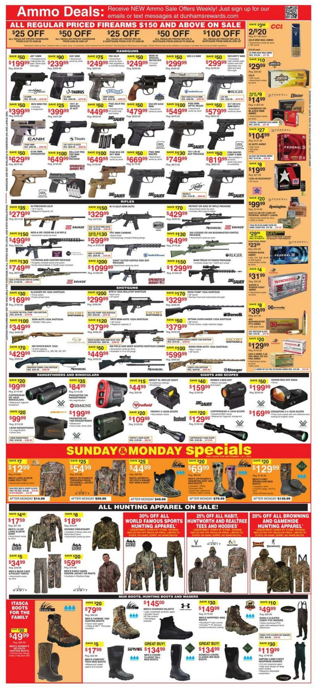 Weekly ad Dunham's 08/31/2024 - 09/05/2024