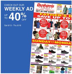 Weekly ad Dunham's 06/13/2026 - 06/18/2026
