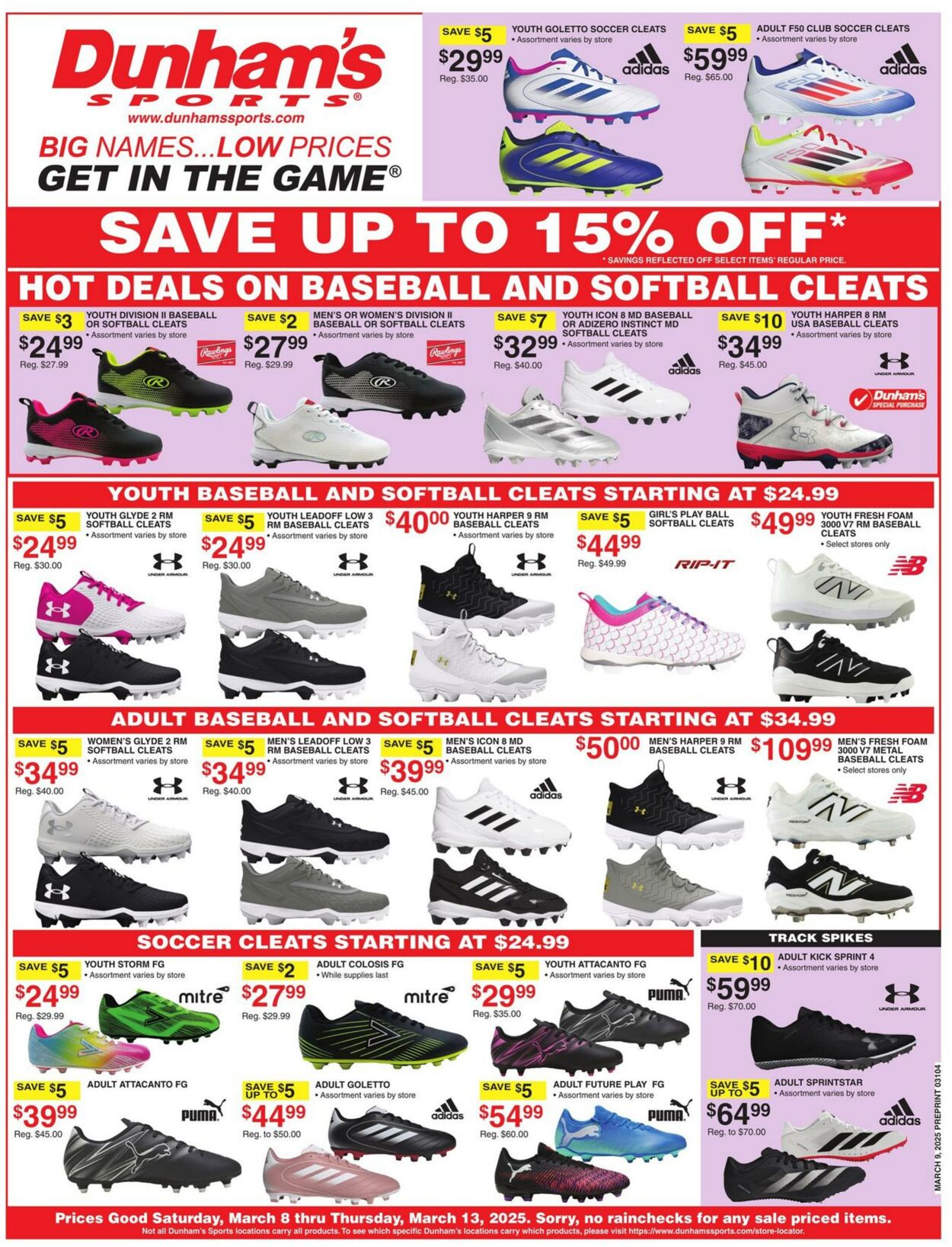 Dunham's Promotional weekly ads