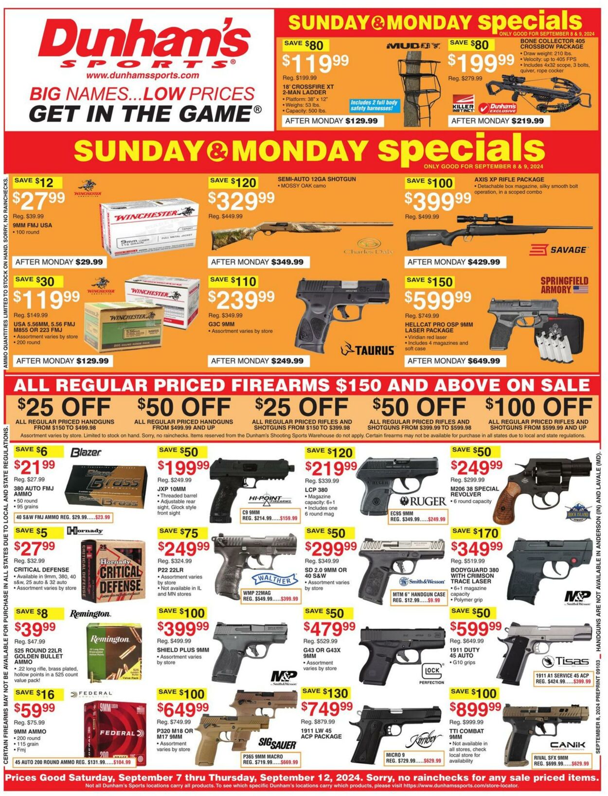 Weekly ad Dunham's 09/07/2024 - 09/12/2024