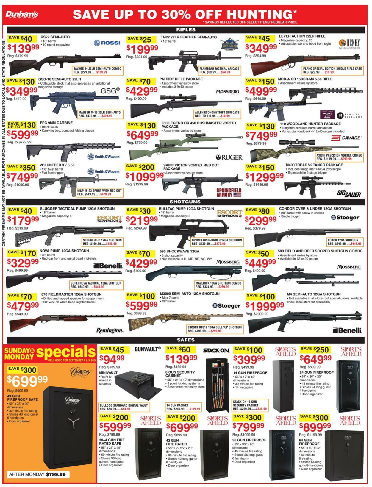 Weekly ad Dunham's 09/07/2024 - 09/12/2024