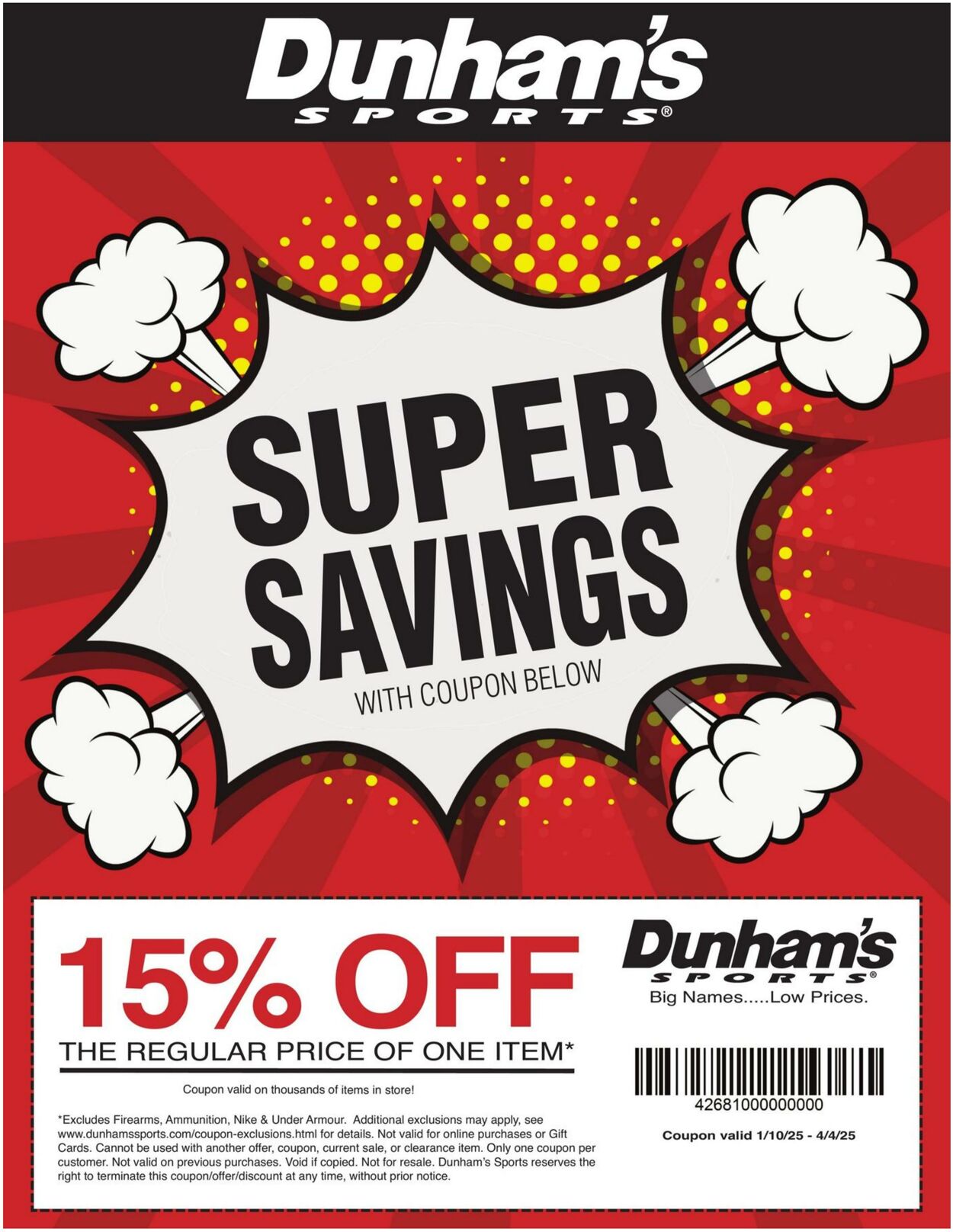 Weekly ad Dunham's 01/17/2025 - 01/17/2025