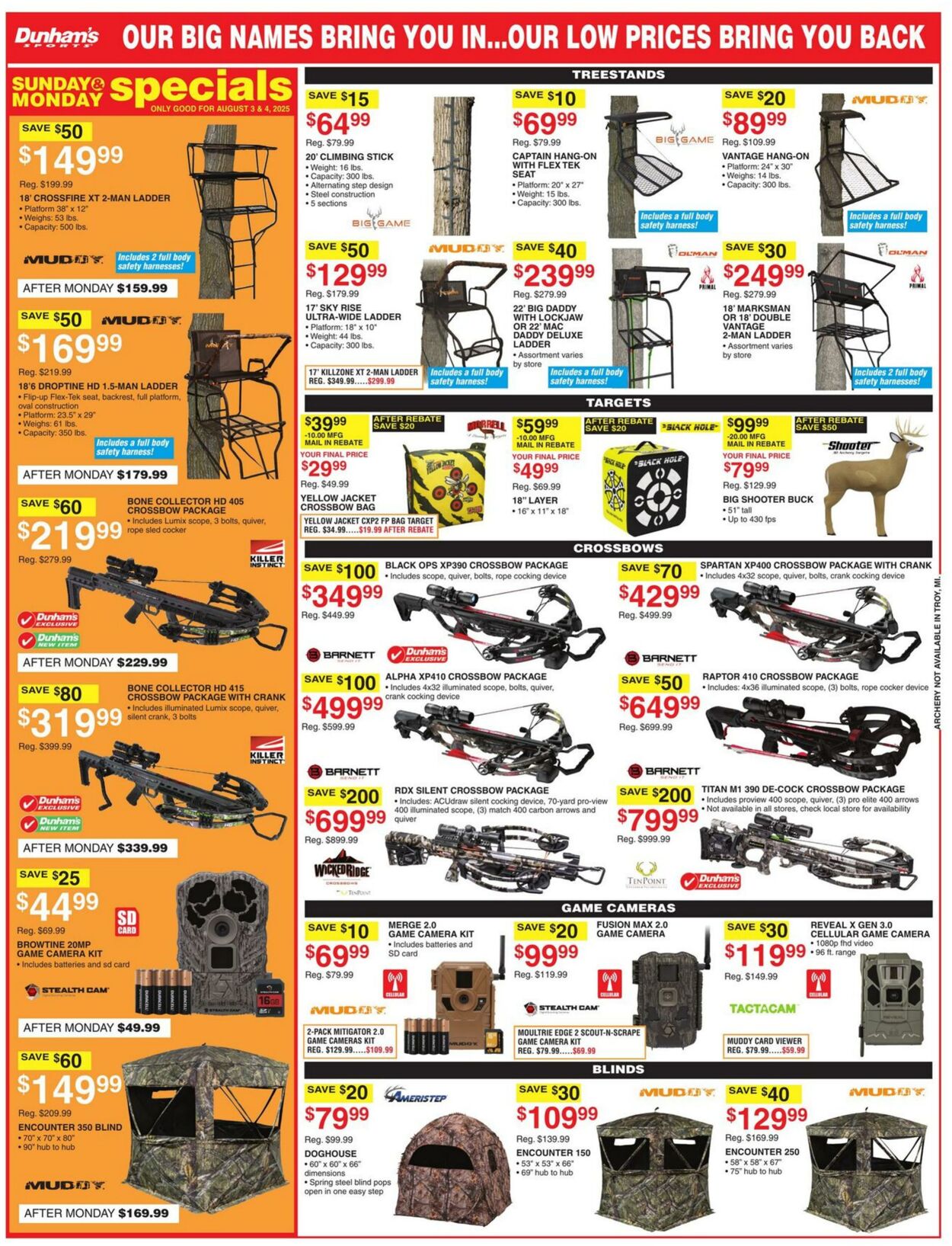 Weekly ad Dunham's 08/02/2025 - 08/07/2025
