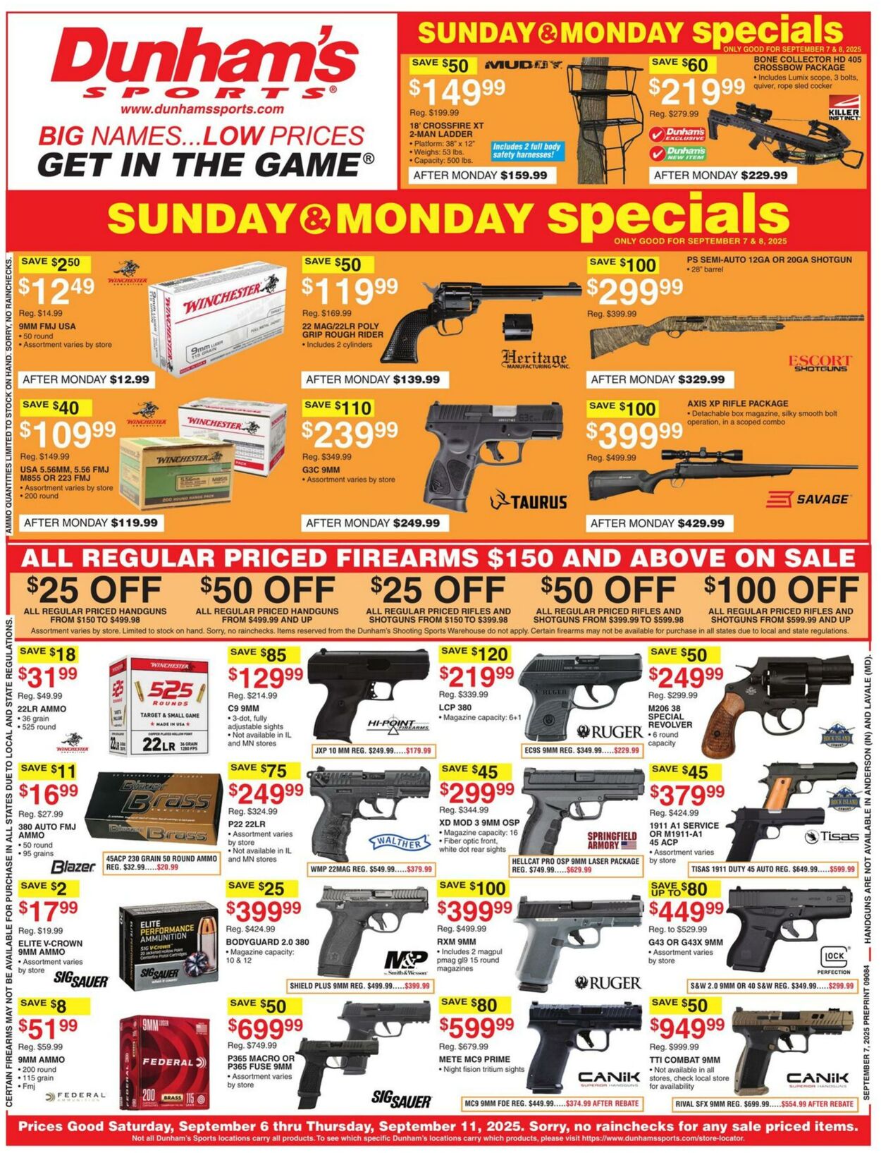 Weekly ad Dunham's 09/06/2025 - 09/11/2025