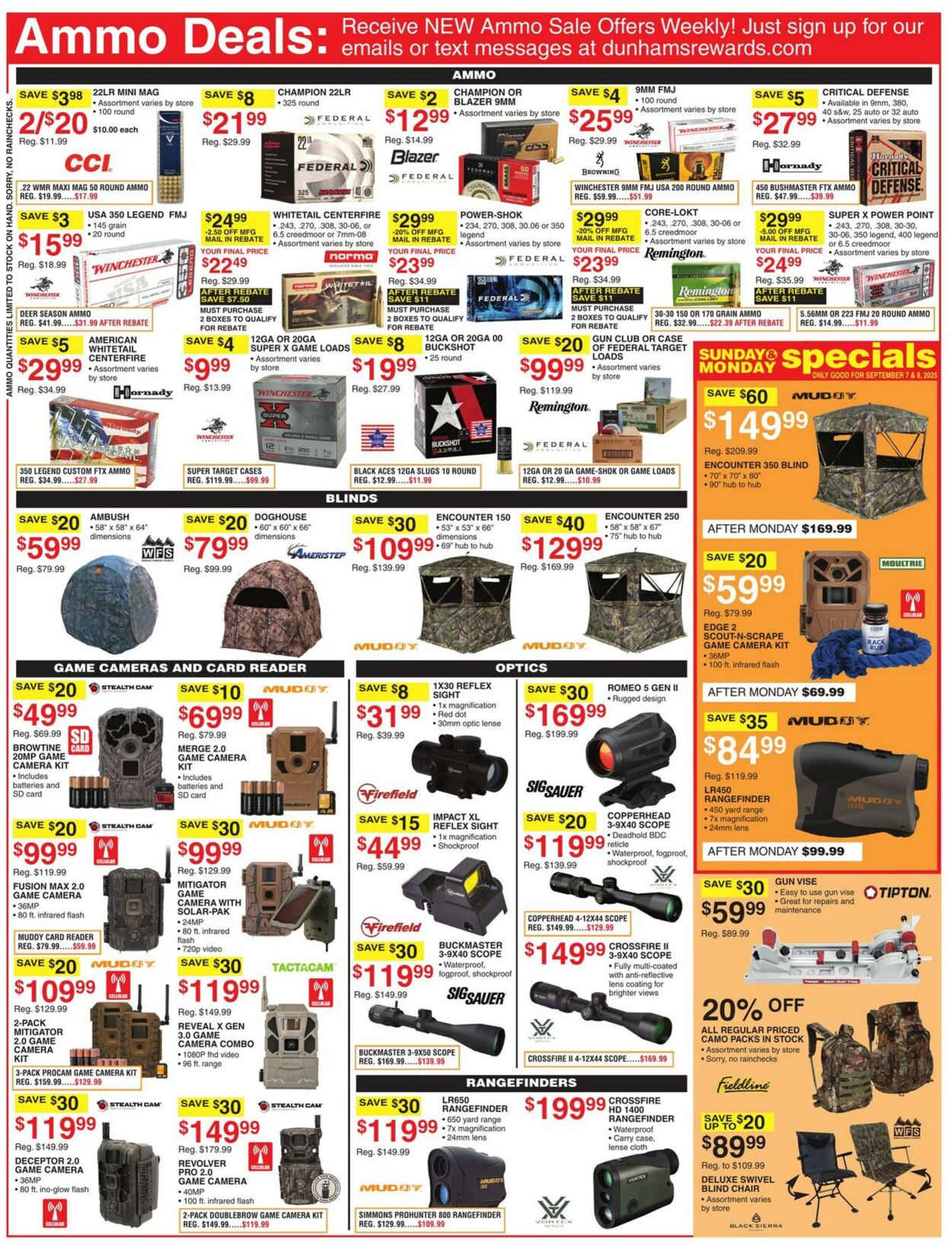 Weekly ad Dunham's 09/06/2025 - 09/11/2025