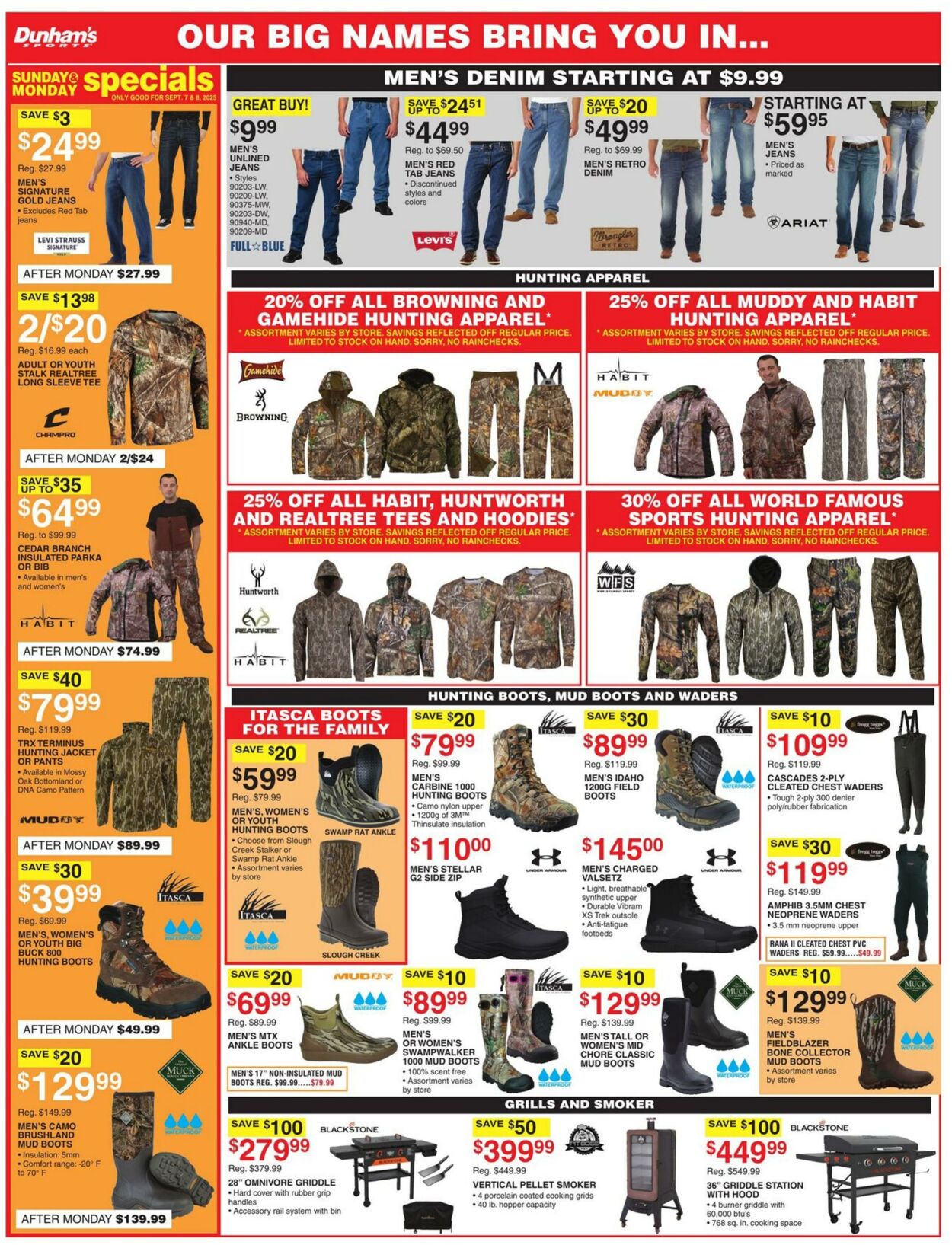 Weekly ad Dunham's 09/06/2025 - 09/11/2025