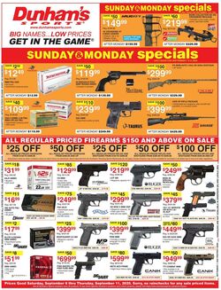 Weekly ad Dunham's 09/06/2025 - 09/11/2025