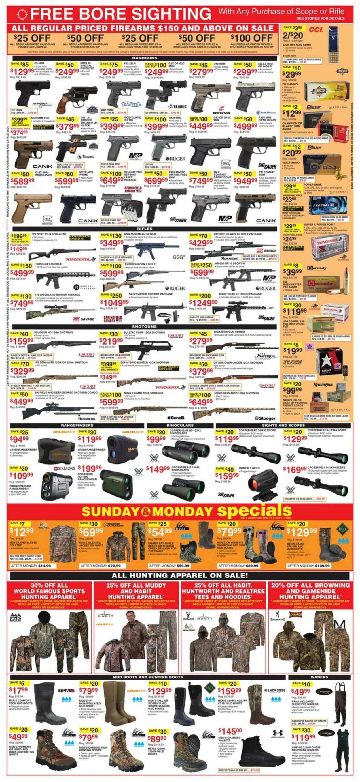 Weekly ad Dunham's 08/30/2025 - 09/04/2025