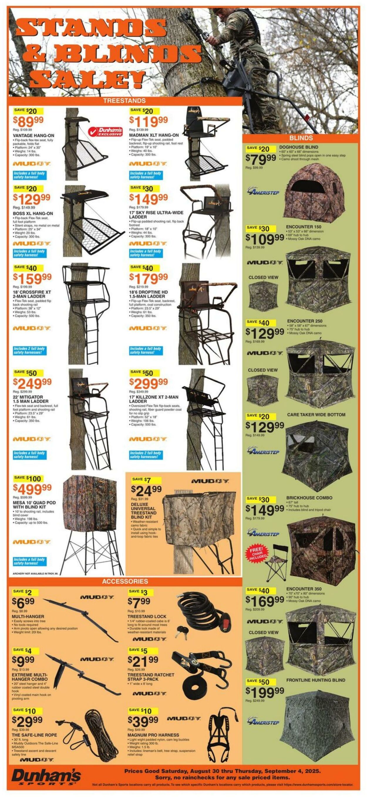 Weekly ad Dunham's 08/30/2025 - 09/04/2025