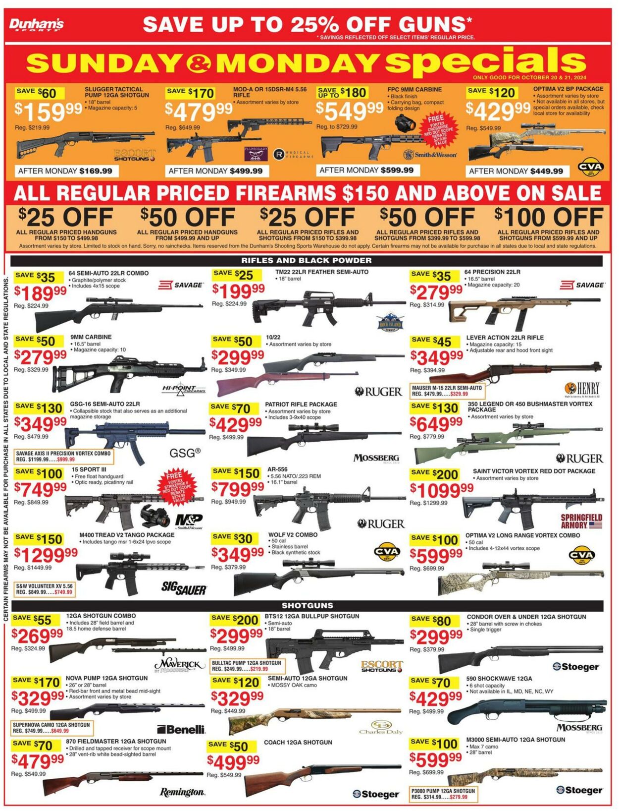 Weekly ad Dunham's 10/19/2024 - 10/24/2024