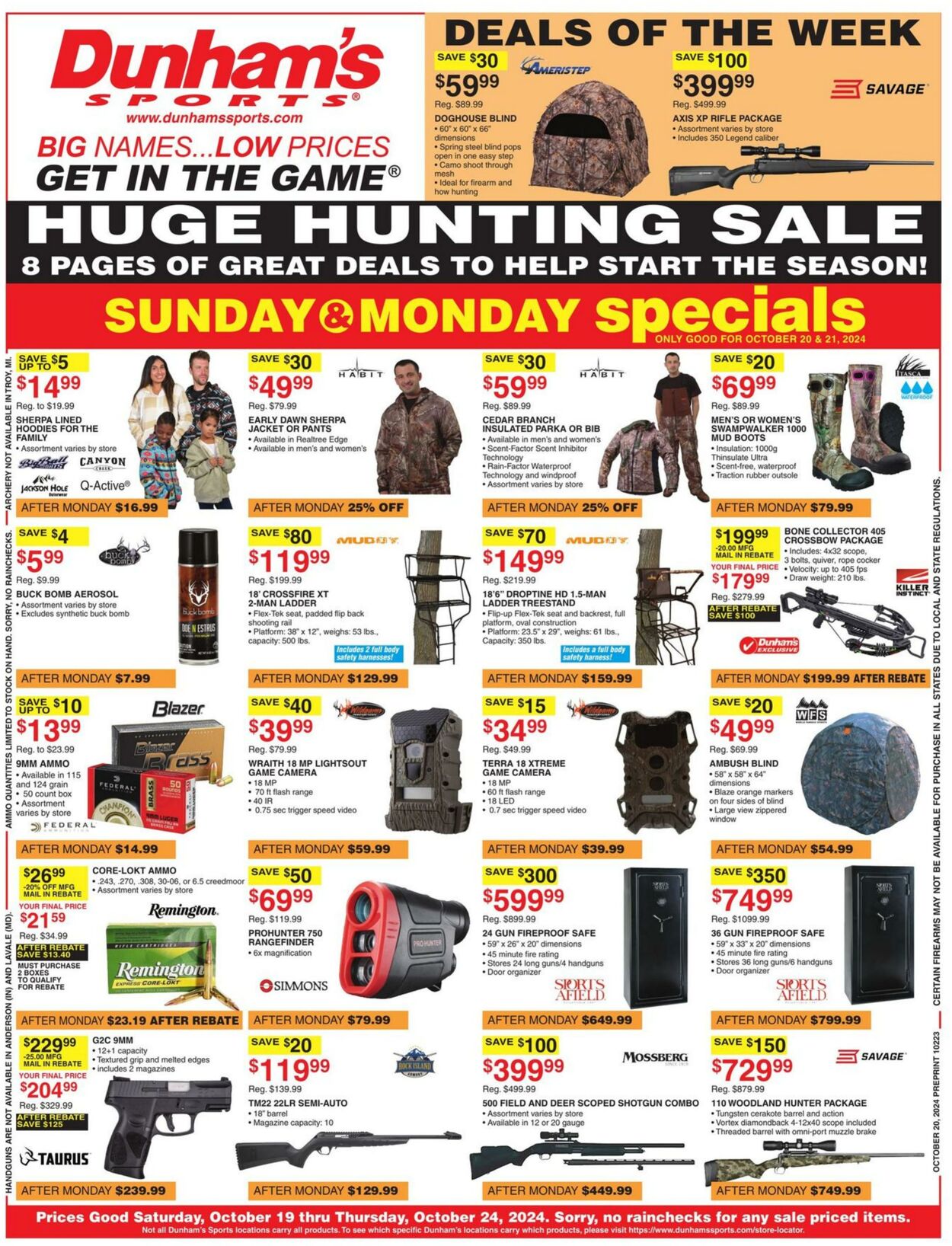 Weekly ad Dunham's 10/19/2024 - 10/24/2024