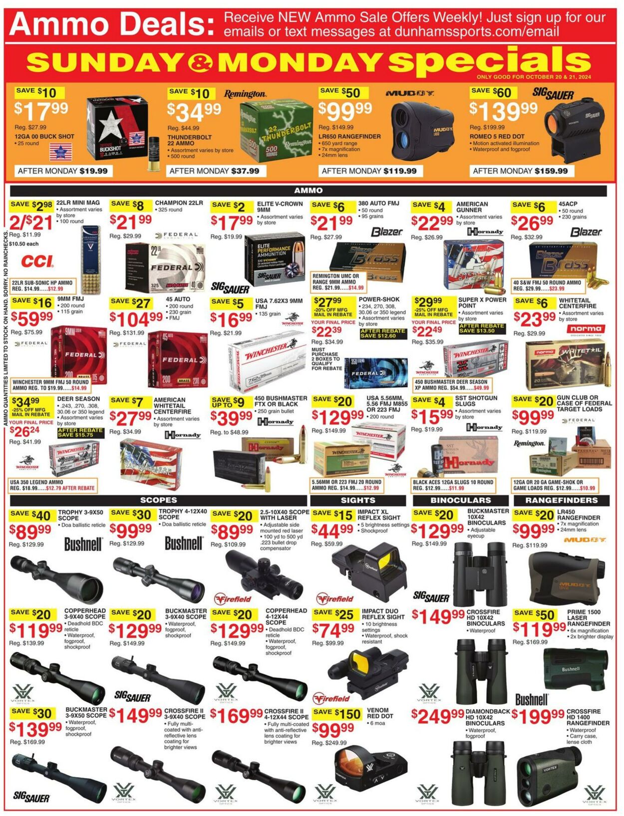 Weekly ad Dunham's 10/19/2024 - 10/24/2024