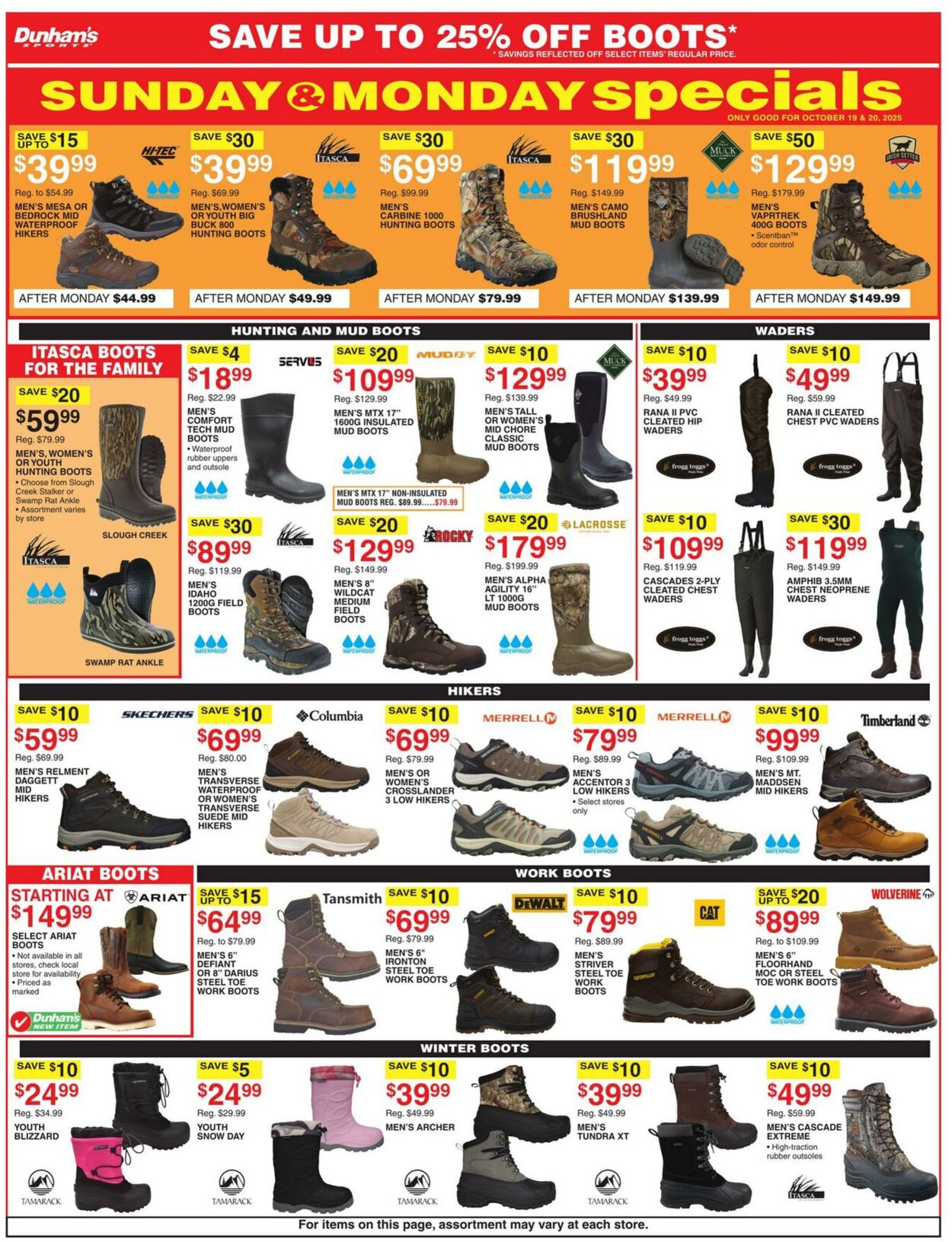 Weekly ad Dunham's 10/18/2025 - 10/23/2025