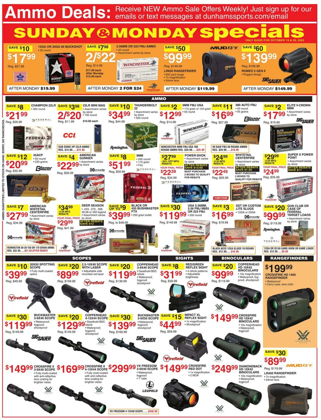 Weekly ad Dunham's 10/18/2025 - 10/23/2025
