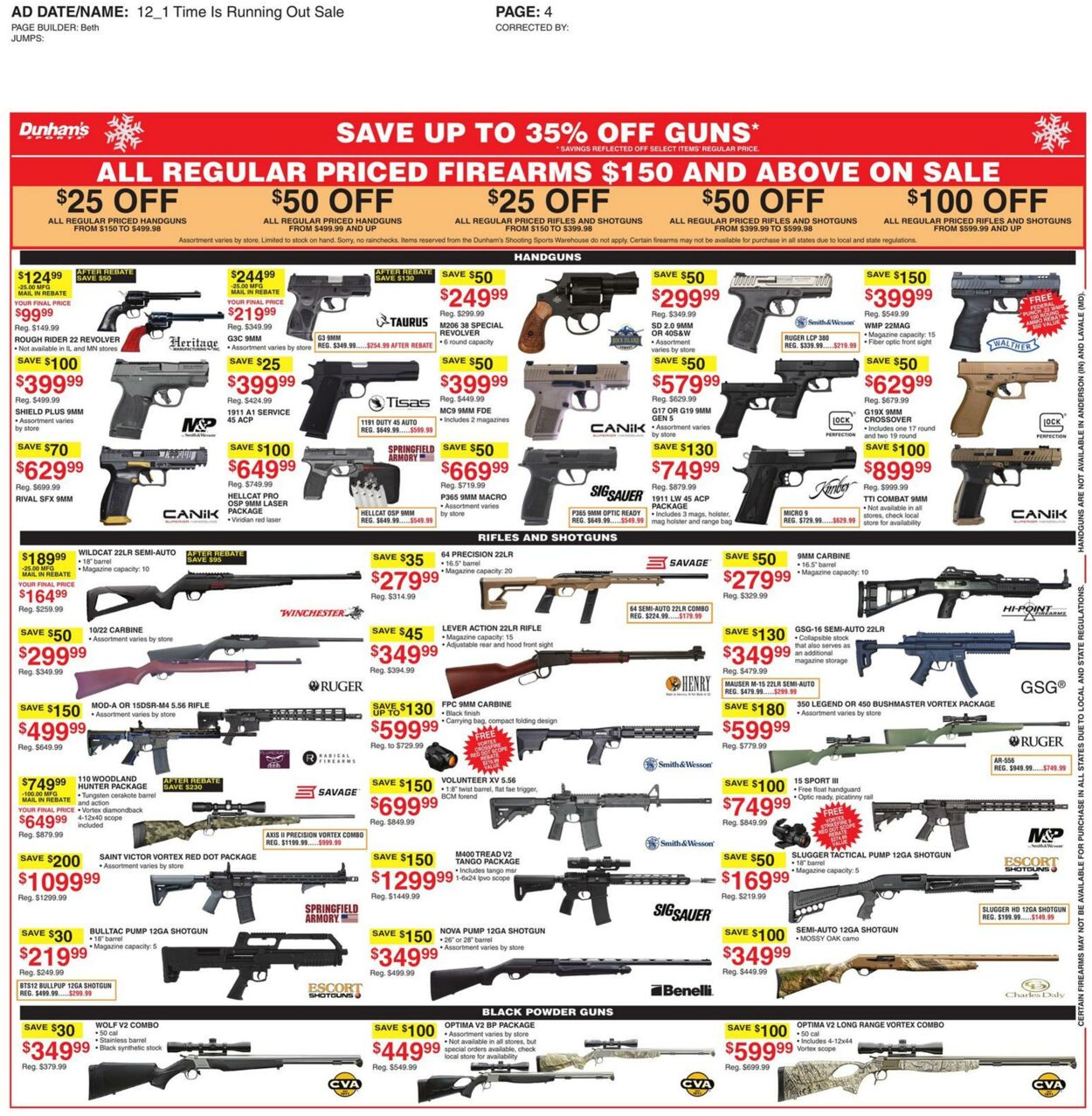 Weekly ad Dunham's 12/02/2024 - 12/05/2024