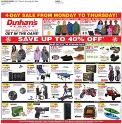 Weekly ad Dunham's 12/02/2024 - 12/05/2024