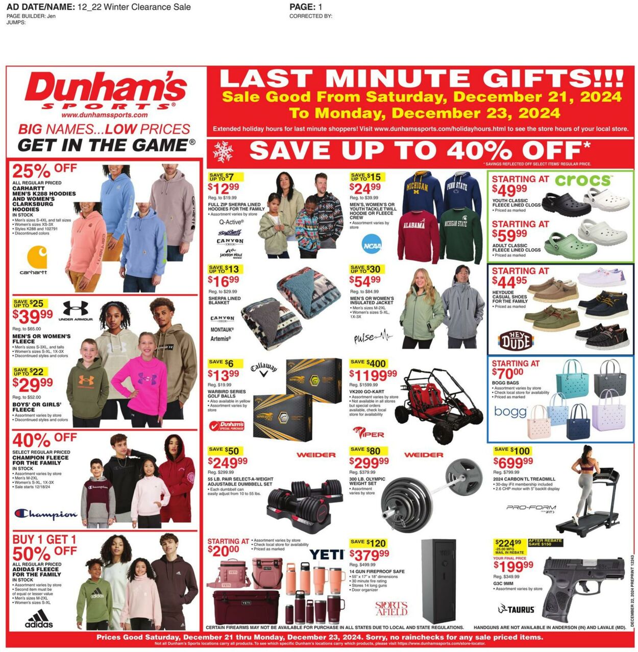 Weekly ad Dunham's 12/21/2024 - 12/23/2024