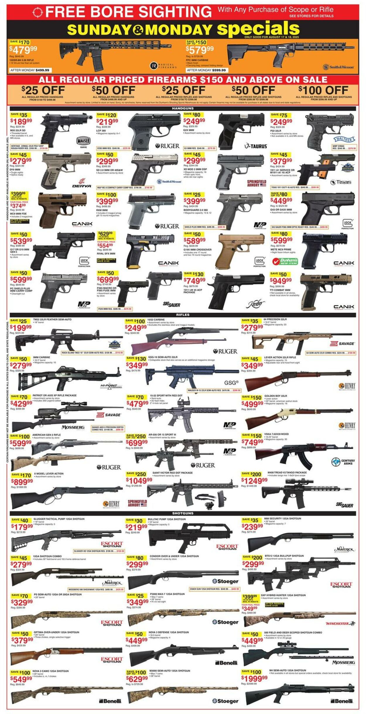 Weekly ad Dunham's 08/16/2025 - 08/21/2025