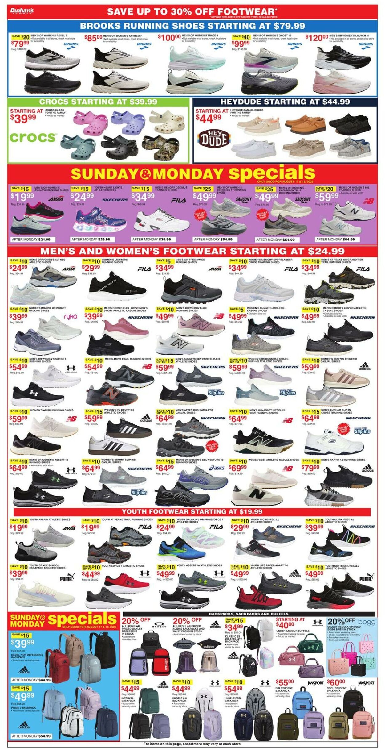 Weekly ad Dunham's 08/16/2025 - 08/21/2025