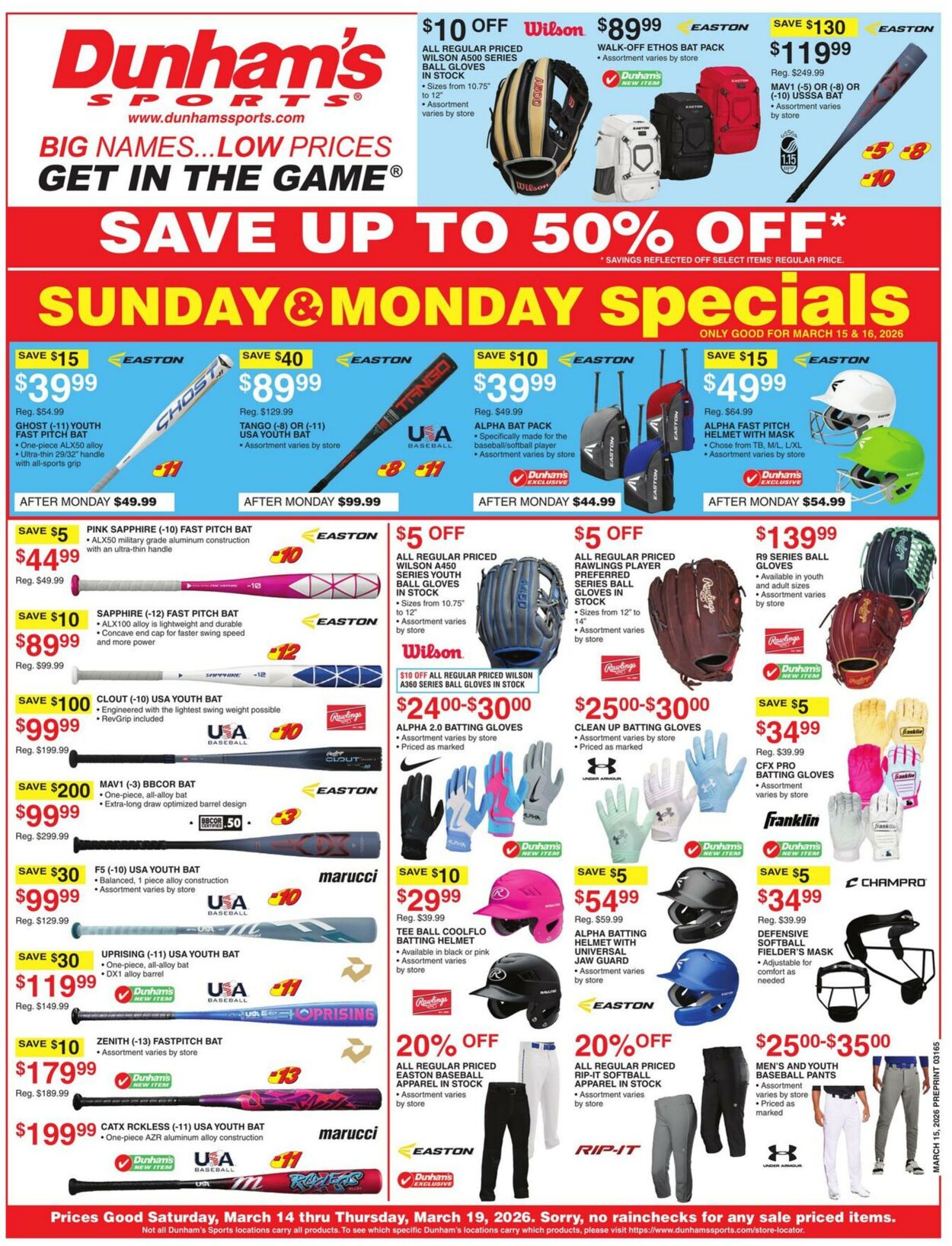 Weekly ad Dunham's 03/14/2026 - 03/19/2026