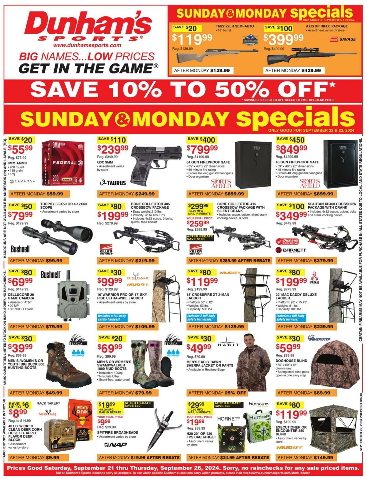 Weekly ad Dunham's 09/21/2024 - 09/26/2024