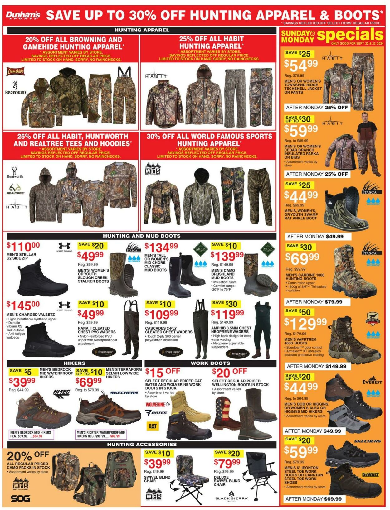 Weekly ad Dunham's 09/21/2024 - 09/26/2024