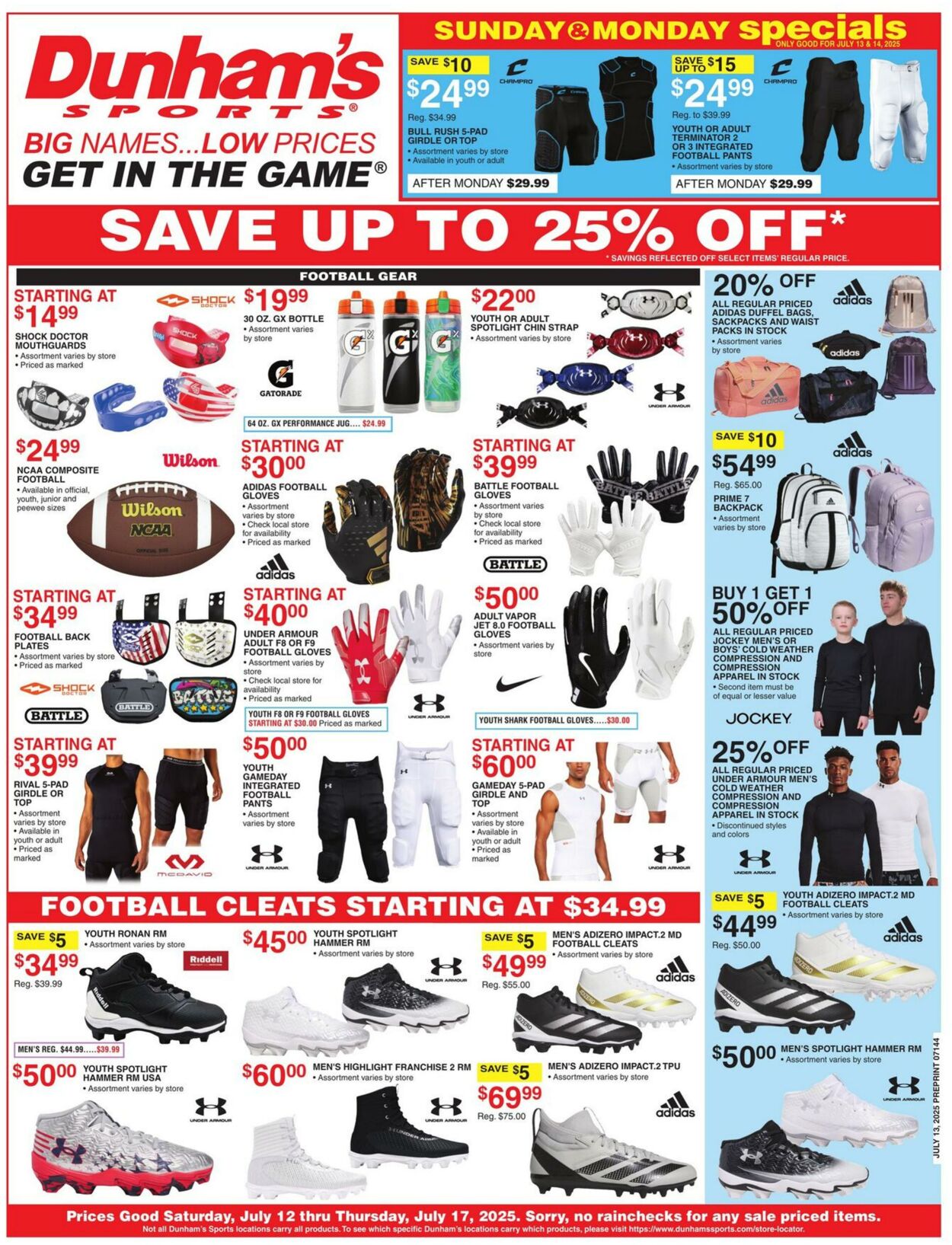 Weekly ad Dunham's 07/12/2025 - 07/17/2025