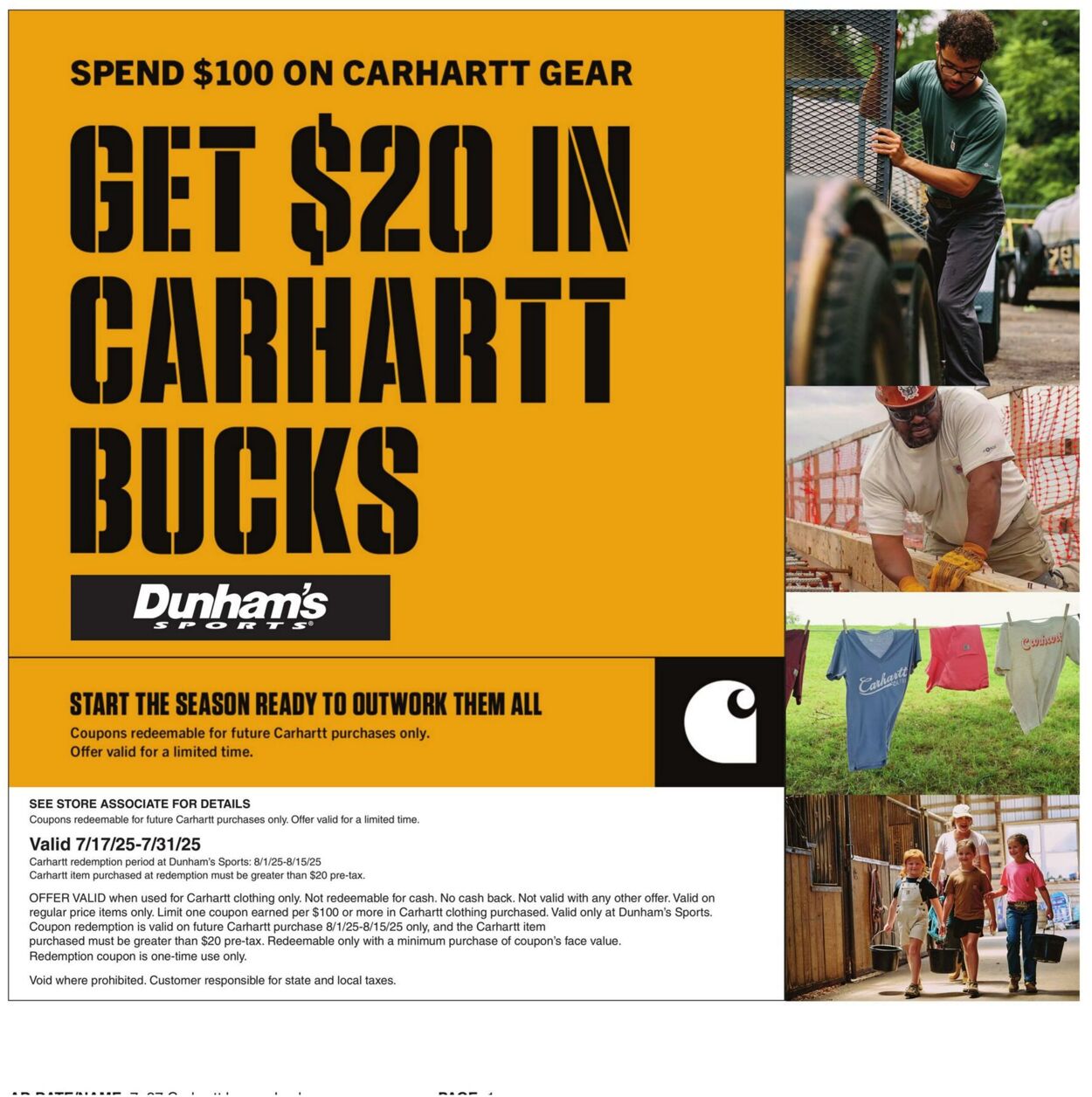 Weekly ad Dunham's 07/26/2025 - 07/31/2025