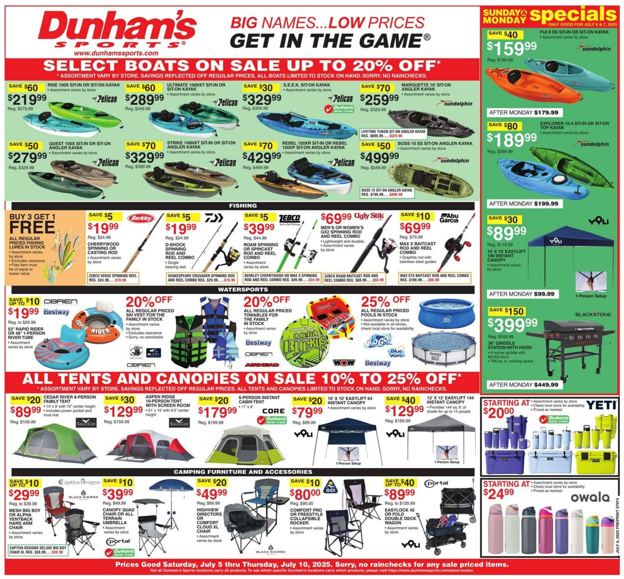 Weekly ad Dunham's 07/05/2025 - 07/10/2025