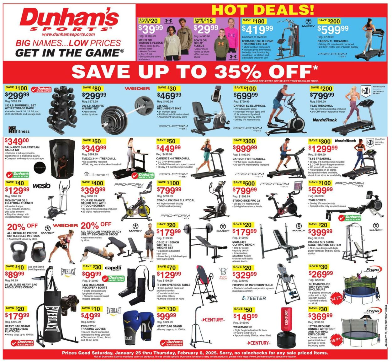 Weekly ad Dunham's 01/25/2025 - 02/06/2025