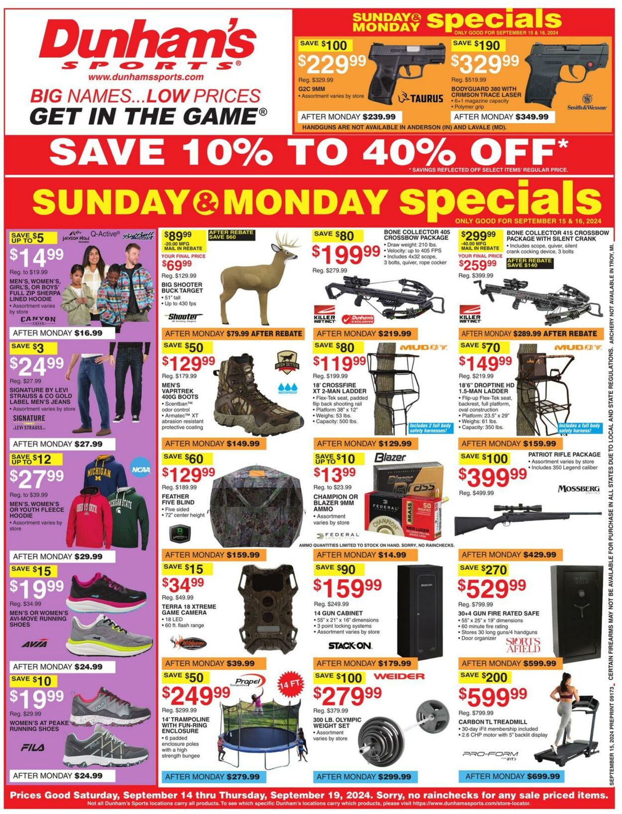 Weekly ad Dunham's 09/14/2024 - 09/19/2024