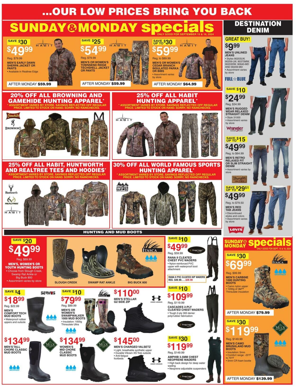 Weekly ad Dunham's 09/14/2024 - 09/19/2024