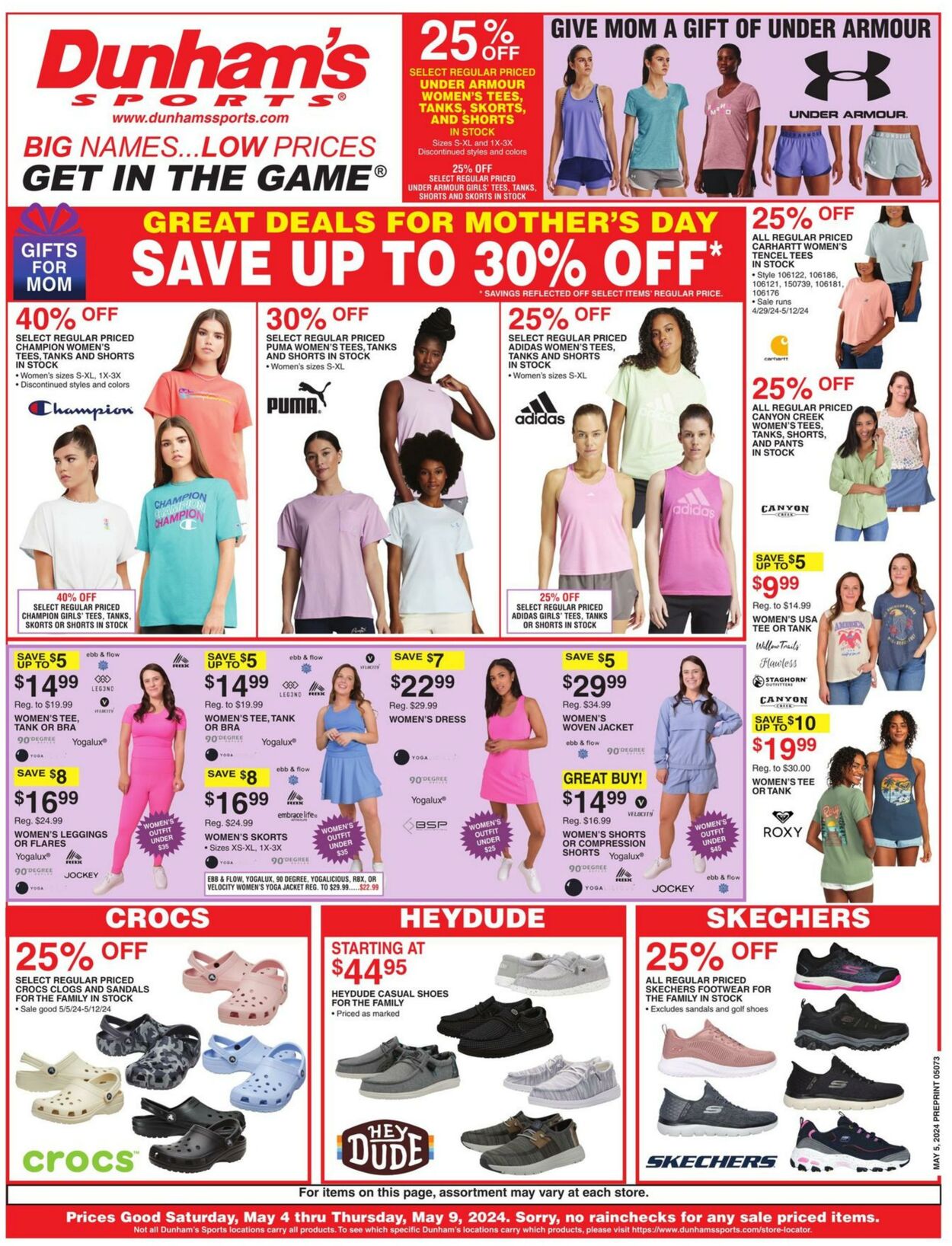 Dunham's Promotional weekly ads