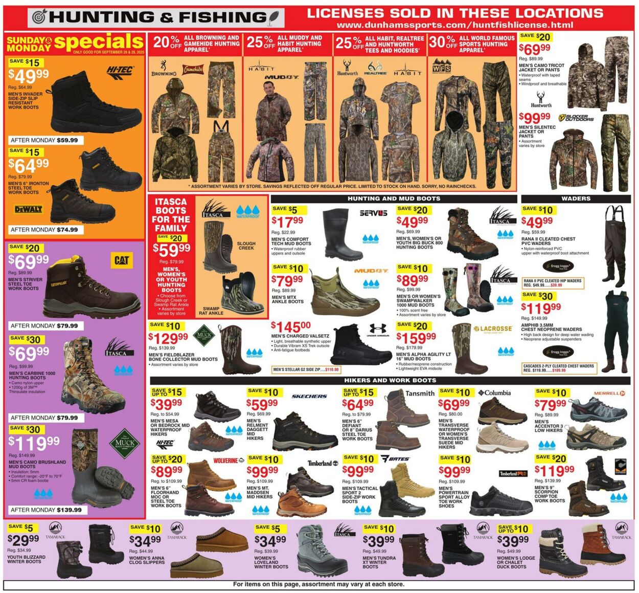 Weekly ad Dunham's 09/27/2025 - 10/02/2025
