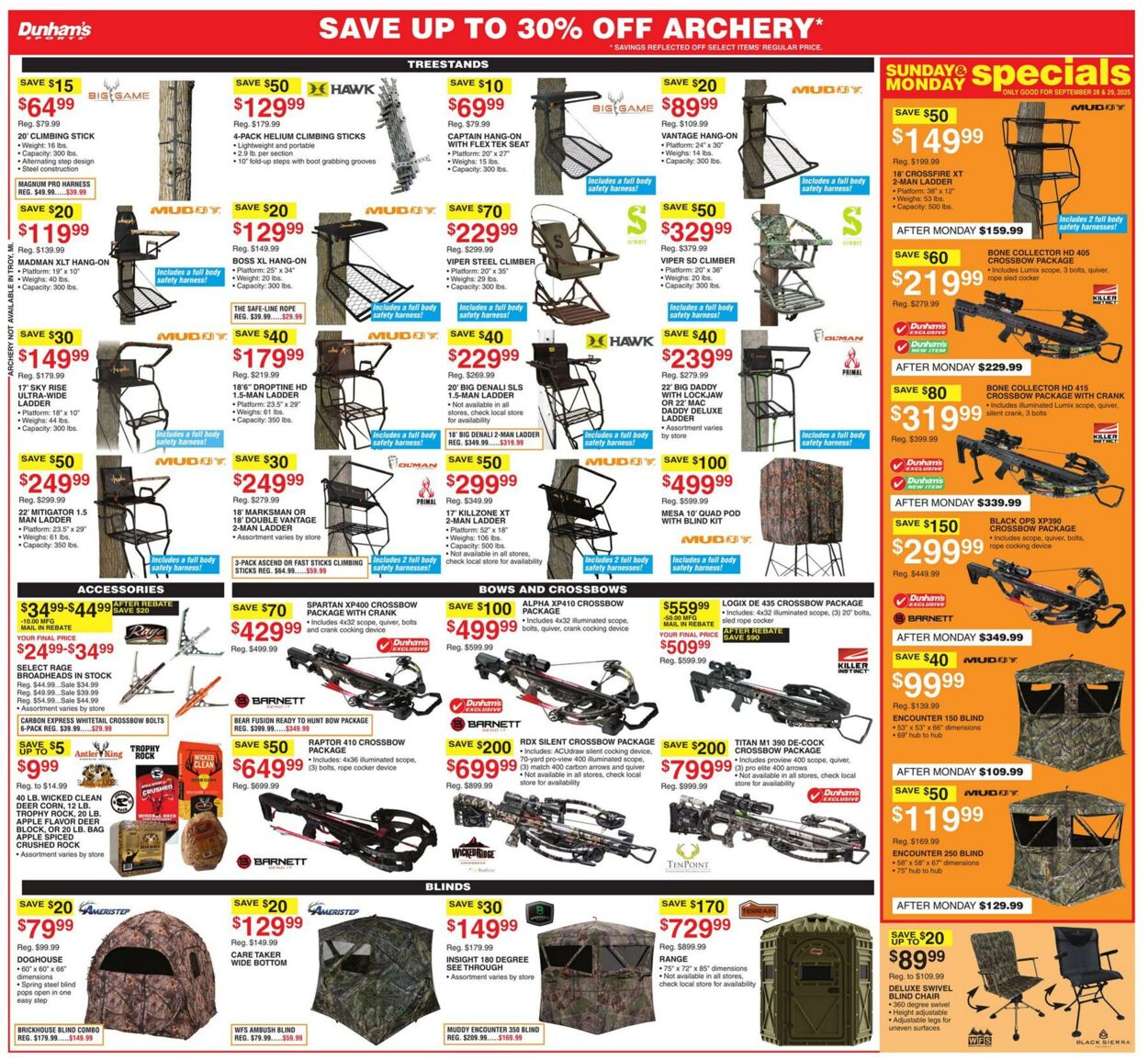 Weekly ad Dunham's 09/27/2025 - 10/02/2025