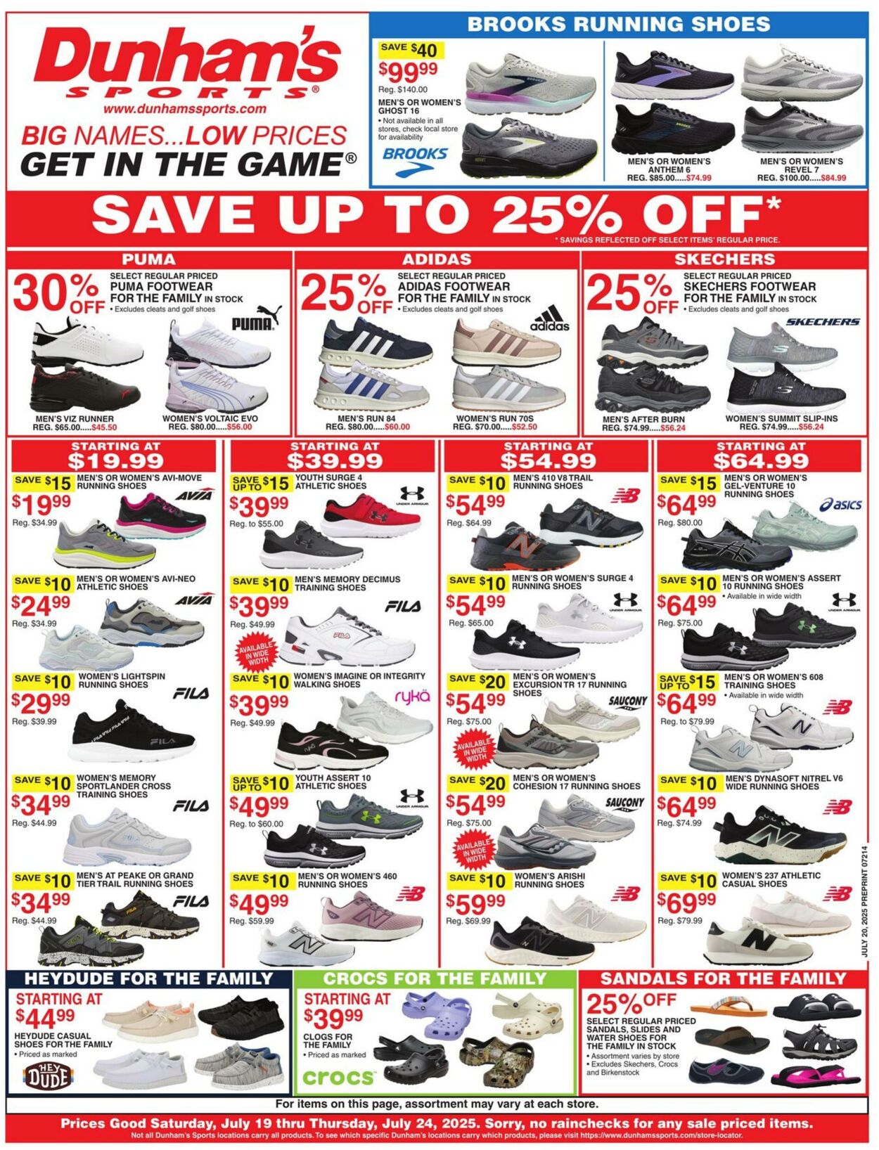 Weekly ad Dunham's 07/19/2025 - 07/24/2025