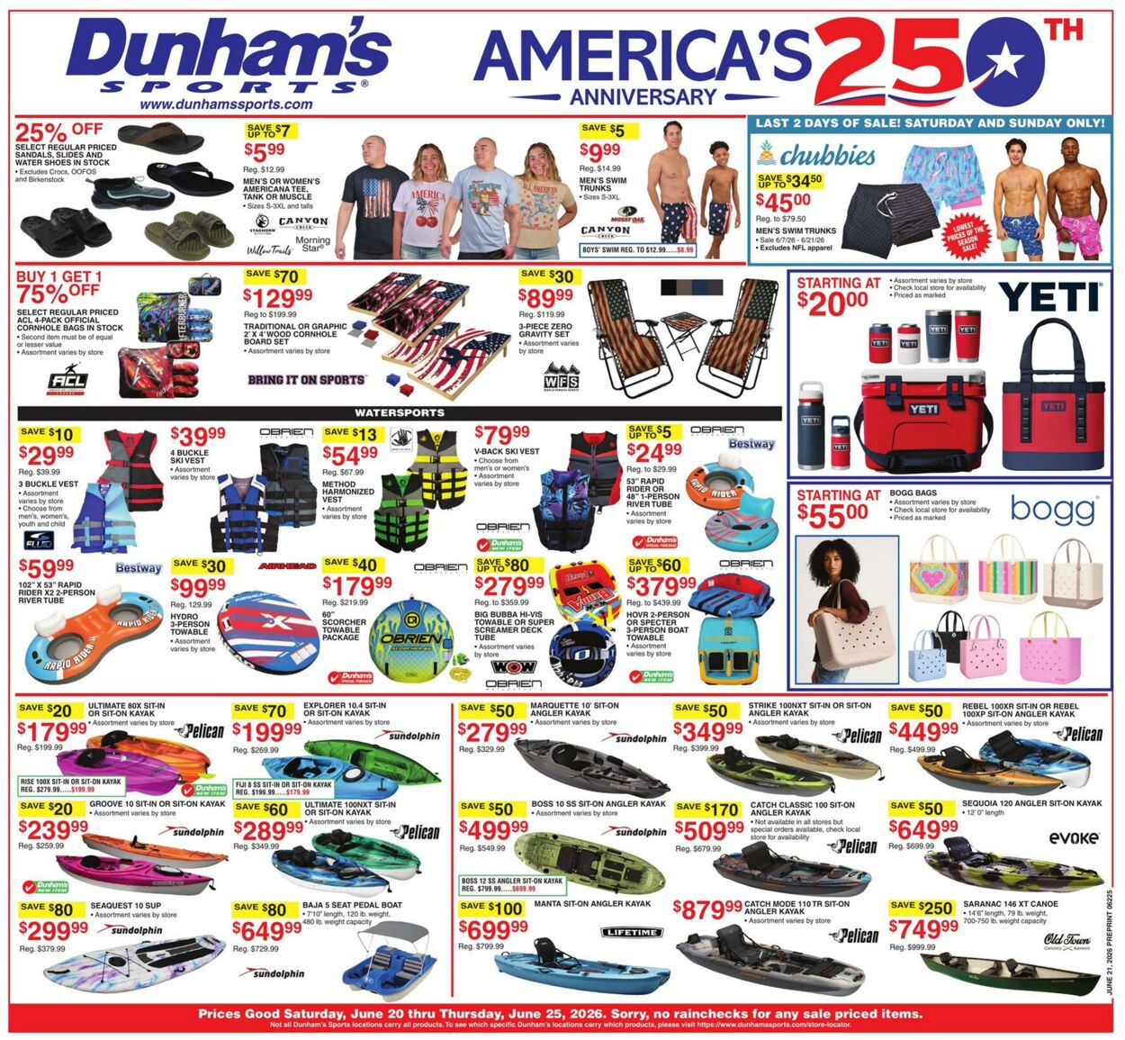 Dunham's Promotional weekly ads