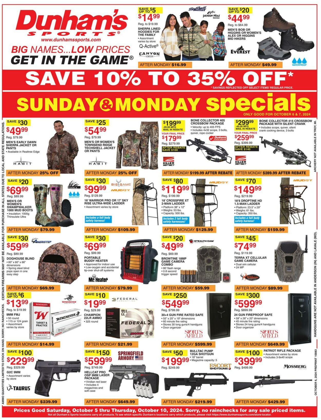 Weekly ad Dunham's 10/05/2024 - 10/10/2024