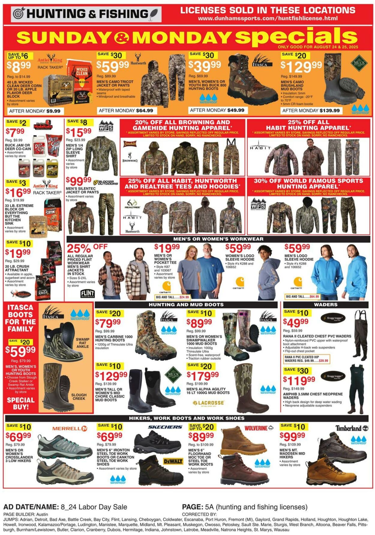 Weekly ad Dunham's 08/23/2025 - 08/28/2025