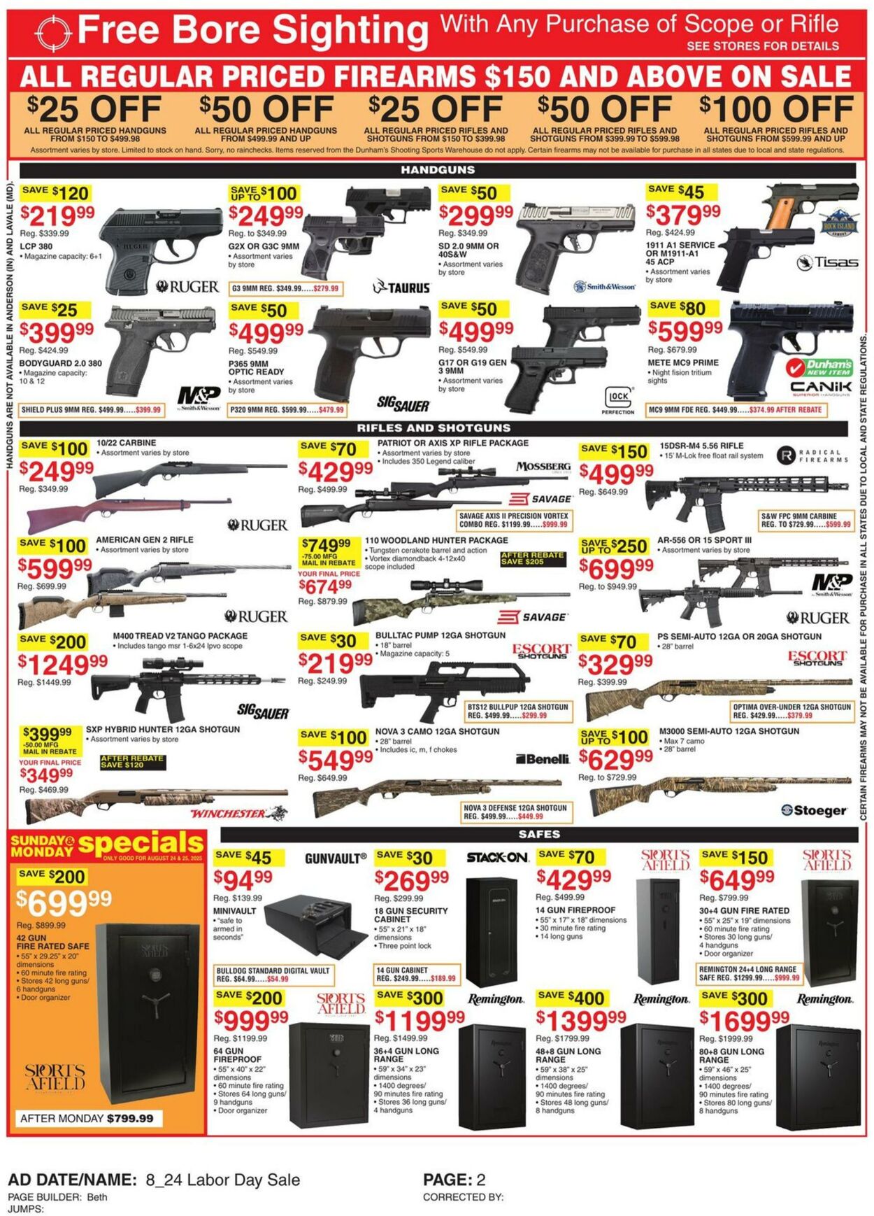 Weekly ad Dunham's 08/23/2025 - 08/28/2025
