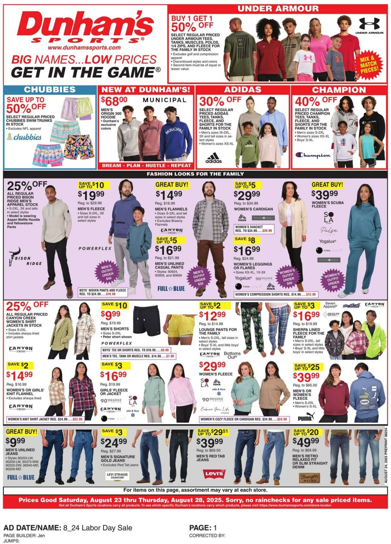 Weekly ad Dunham's 08/23/2025 - 08/28/2025