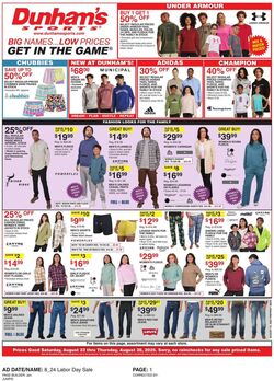 Weekly ad Dunham's 08/23/2025 - 08/28/2025