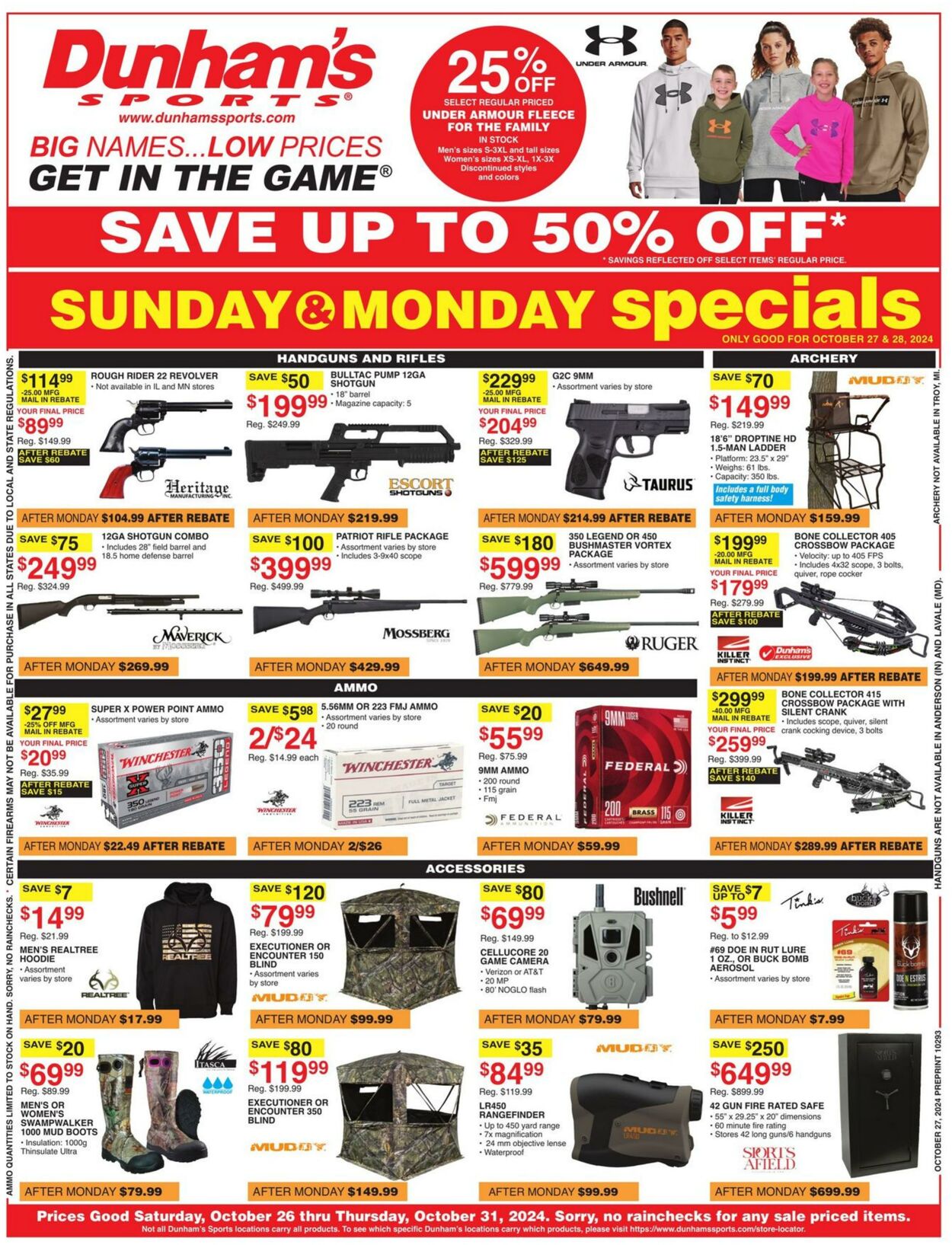 Weekly ad Dunham's 10/26/2024 - 10/31/2024