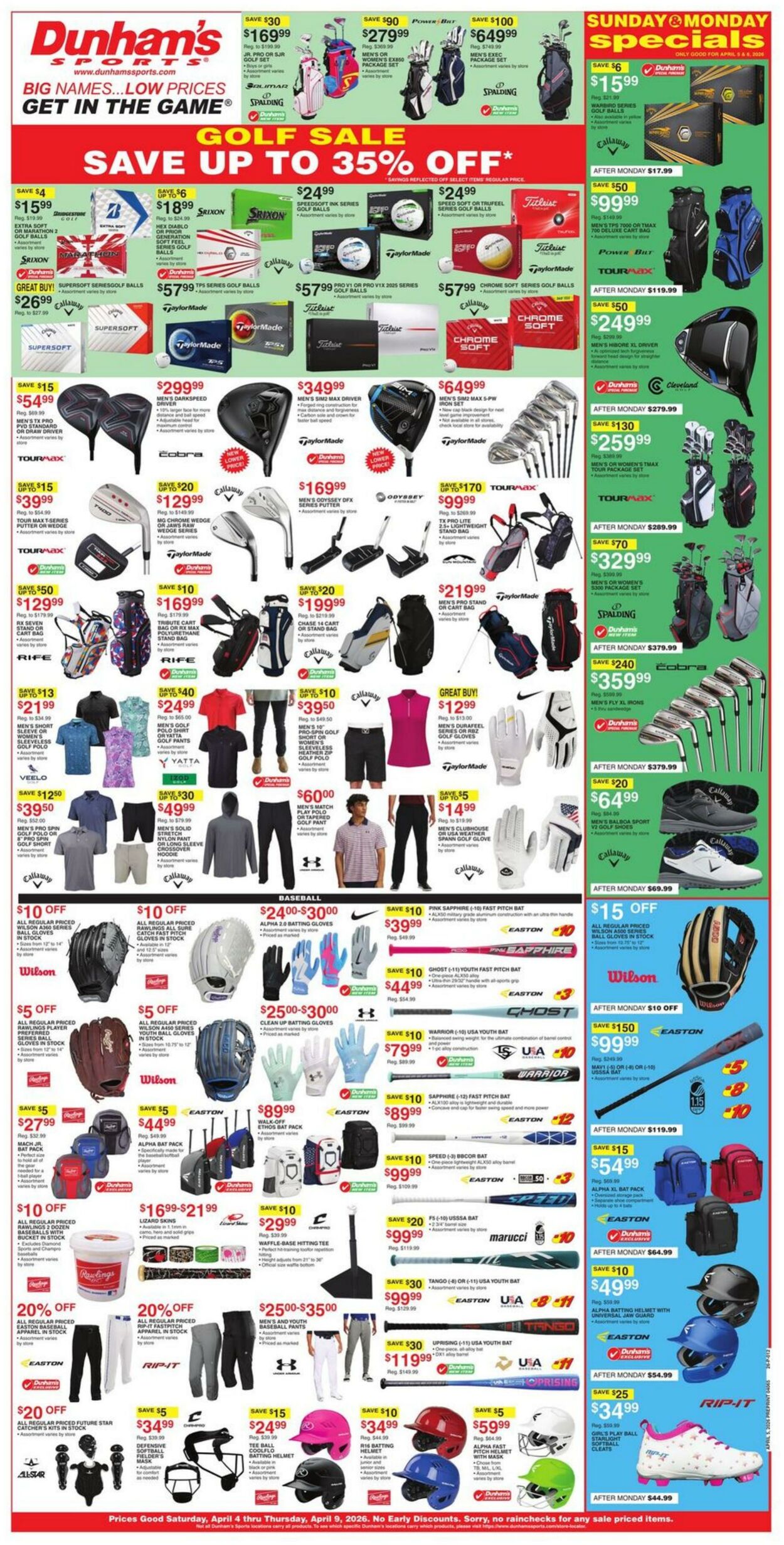 Weekly ad Dunham's 04/04/2026 - 04/09/2026