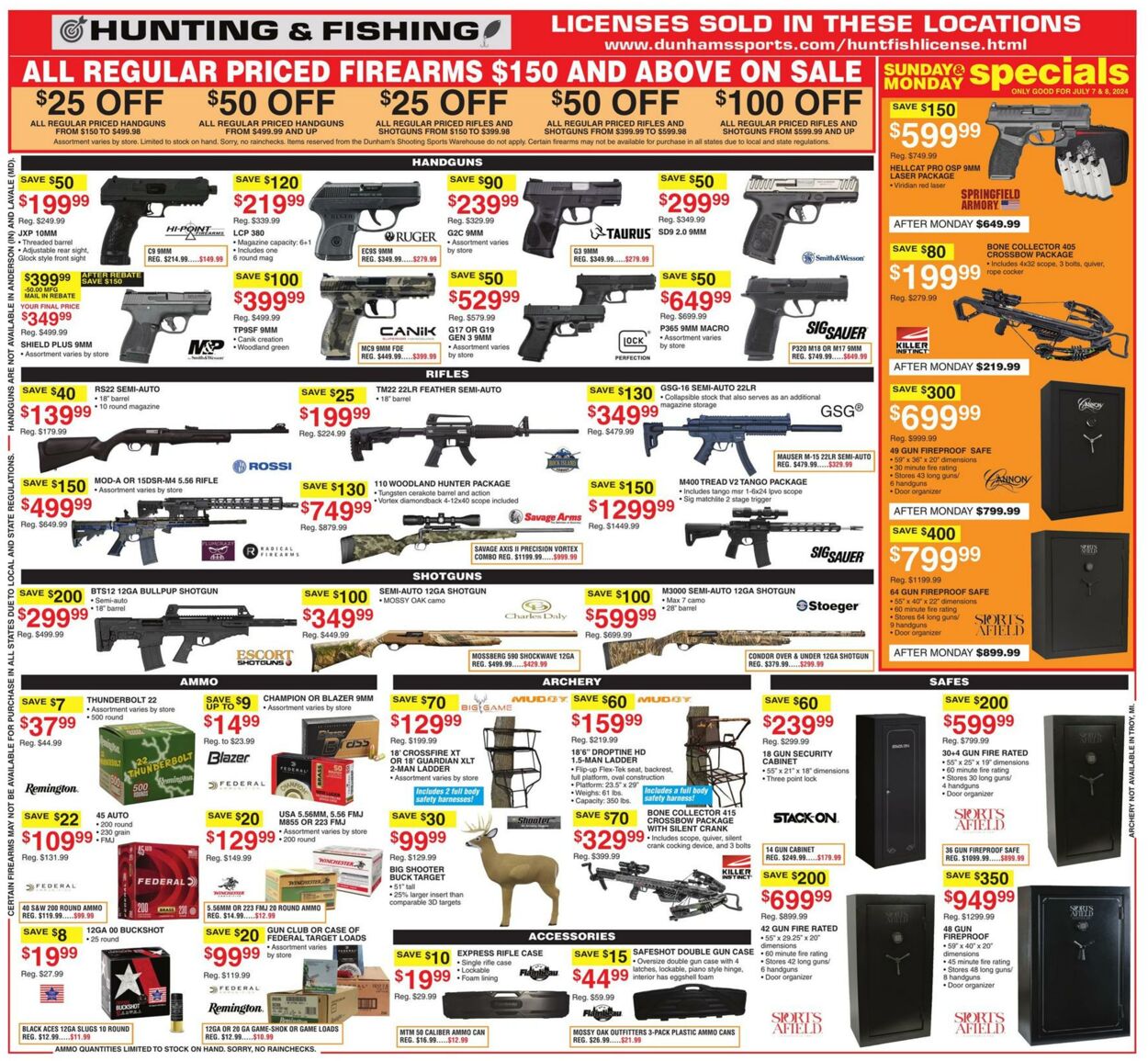 Weekly ad Dunham's 07/06/2024 - 07/11/2024