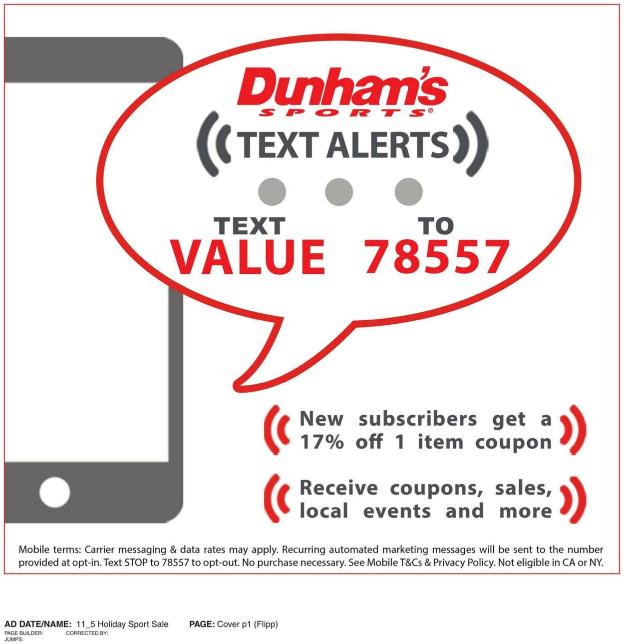 Weekly ad Dunham's 11/04/2023 - 11/09/2023